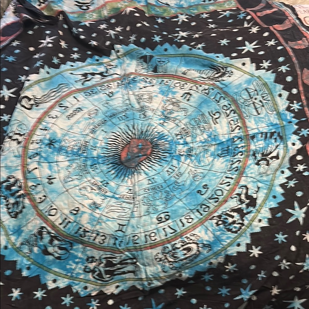 Zodiac Print Tapestry